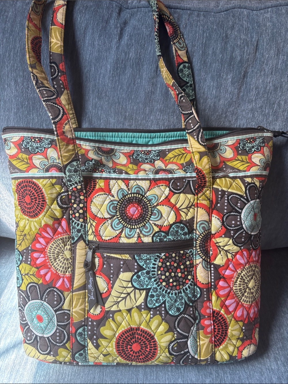 Vera Bradley Quilted Floral Tote - Picture 3 of 6